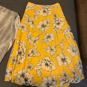 Ann Taylor midi floral skirt